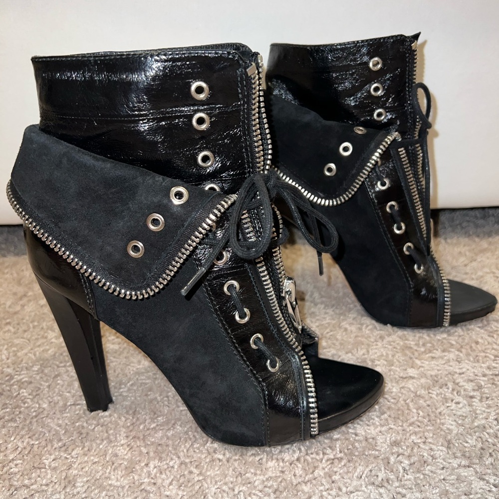 Alexander Wang | Shoes | Alexander Wang Freja Zip Up Open Toe Boot
